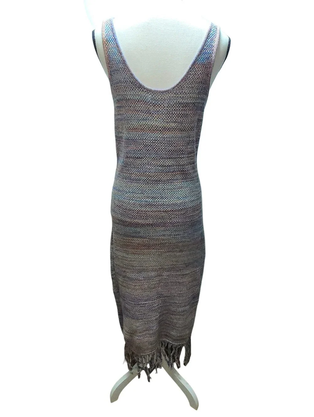 Future Collective x Alani Noelle Multi-Colored Crochet Fringe Dress - Picture 8 of 10